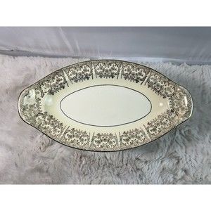 Taylor Smith Taylor Gold Floral Pattern‎ Plate